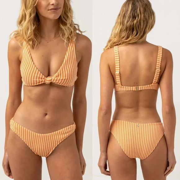 Free People Rhythm Sunbather Cheeky Bikini Bottoms Size Large NWOT $56 - Picture 10 of 10